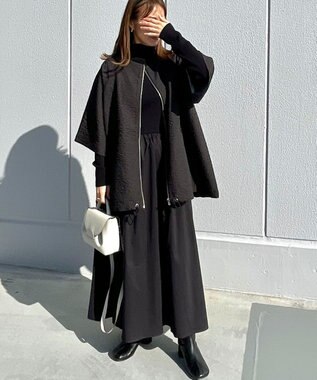 Green Parks AnriettMusee フロントジップジャガードブルゾン Black