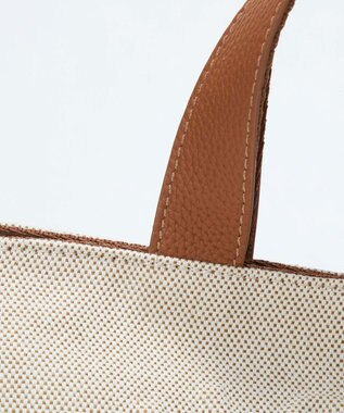 TOPKAPI 【Breath TOPKAPI】SMILE COLLECTION エンボス スマイル 2way トートバッグ /スマイルチャーム付き ベージュ