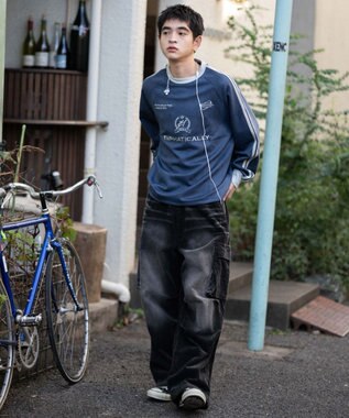 WEGO 【ユニセックス着用ITEM】フェイクスウェードゲームプルオーバー ネイビー