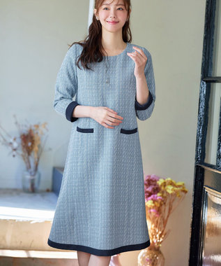 Tiaclasse ツイードAラインワンピース