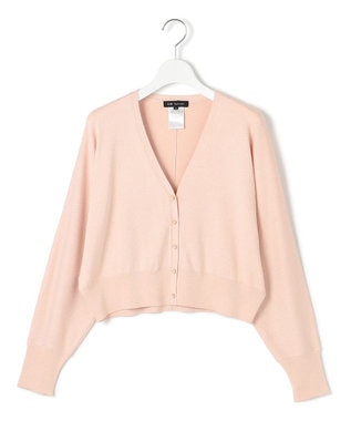 23区 S 【APPLAUDIR】コンパクト ドルマンスリーブ ラメカーディガン チークピンク