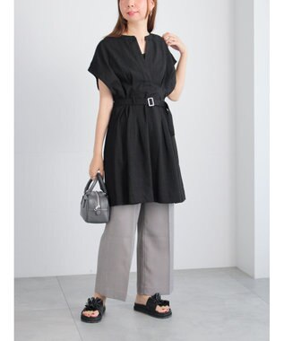 Te chichi ミリタリーチュニックシャツ ブラック