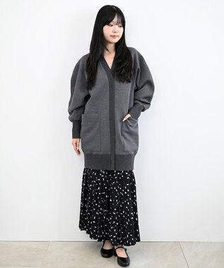 FORFORMO Round Sleeve Cardigan ラウンドスリーブカーディガン チャコールグレー