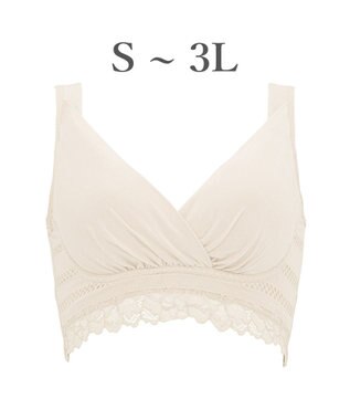 BRADELIS New York 【BRADELIS Me / ノンワイヤーブラジャー】オールインワンブラ ナイトブラ 補正 下着 24時間ラクに着用 綿混 しっかりフィット ブラデリス ME122105