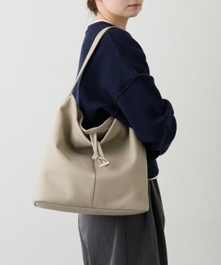 russet レザーワンショルダーバッグ(CE-1644) GrayBeige