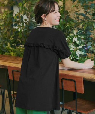 Tiaclasse 【おのののかさん着用】「サマケア」バックヨークフリルチュニック