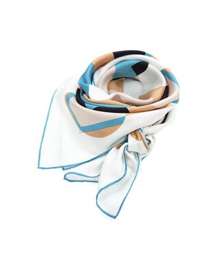 Marca ＜秋の新色！＞ 【the PORT by marca】LIGHT 大判 シルクツイル スカーフ CAMEL