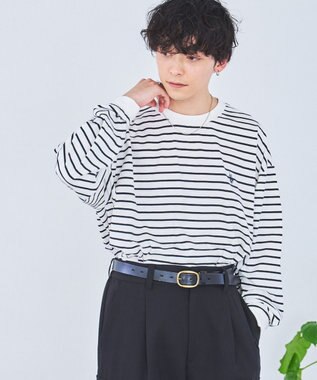 WEGO 【ユニセックス着用ITEM/MLサイズ展開】U.S. POLO ASSN.ワンポイント刺繍LST ホワイトボーダー