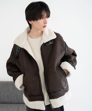 WEGO 【25年秋冬新作/ユニセックス着用ITEM/MLサイズ展開】B－3ジャケット ブラウン