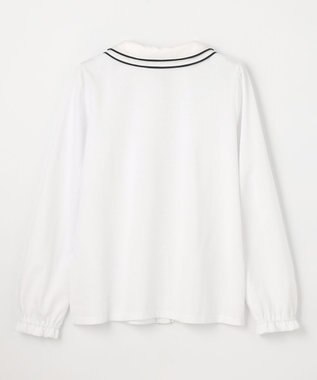 組曲 KIDS 【150-170㎝】ダブルカラー ブラウス オフホワイト系