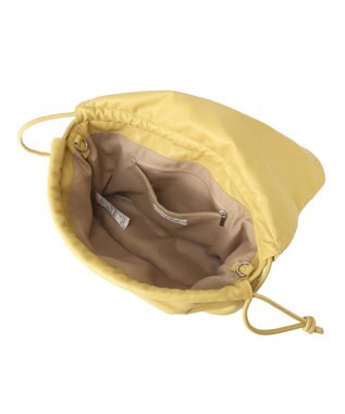 Green Parks パテッドドロストショルダーバッグ Yellow