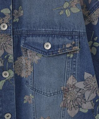 Green Parks ・SUGAR SPOON フラワーptオーバーGジャン Indigo