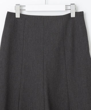 J.PRESS LADIES S T/Rアルガンシルク フレア スカート グレー系