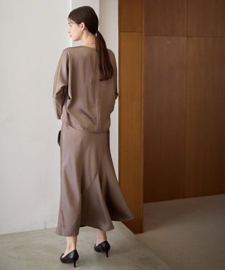 23区 S 【APPLAUDIR】ヴィンテージサテン セットアップ ブラウン系
