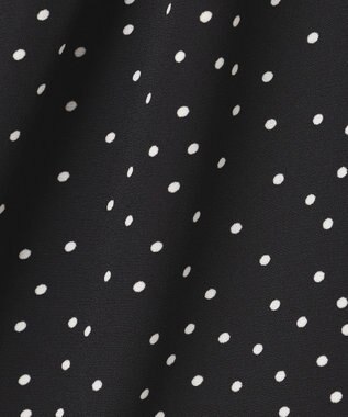 ANY SIS 【洗える】ドルマンスリーブ ブラウス ブラックドット