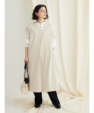 CRAFT STANDARD BOUTIQUE レーヨンデシンバンドカラーシャツ Off White