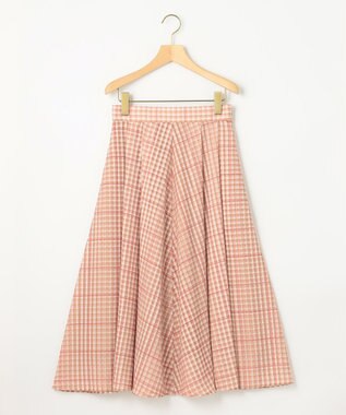 組曲 【洗える】シアーチェック スカート イエロー系3