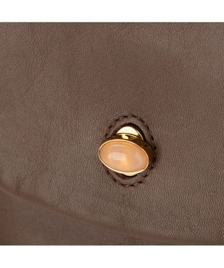 UNBILLION ペルケ perche ジェムストーンヒネリモバイルショルダー グレー