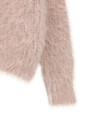 AMERICAN HOLIC シャギーニットクルーネックカーディガン Pink