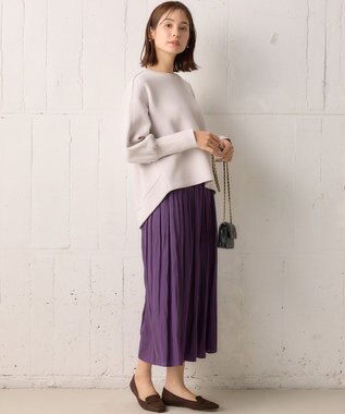 組曲 ダンボールジャージースリーブデザイン プルオーバー ベージュ系