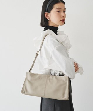 russet レザーショルダーバッグ(CE-1628) GrayBeige