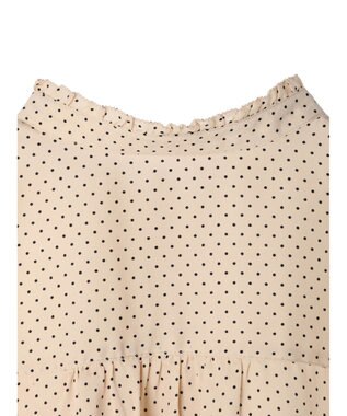 CRAFT STANDARD BOUTIQUE ピコフリルドットブラウス Beige