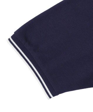 WEGO 【ユニセックス着用ITEM/SMLサイズ展開】別注USPOLOラインポロシャツ ネイビー