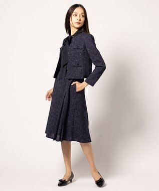 TOCCA 【洗える】MIST TWEED ジャケット ネイビー系5