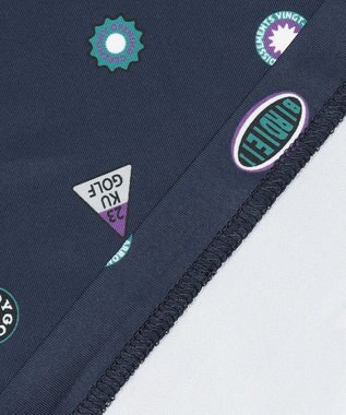 23区GOLF 【WOMEN】【吸水速乾・UVケア】ステッカープリント モックネックシャツ ネイビー系5