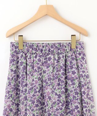 組曲 【23SS】ヴィンテージフラワープリント スカート パープル系5