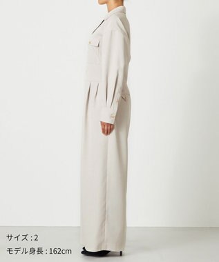 NAVE 【ReNAVE・洗える/UVカット】スパンポリエステル ジャンプスーツ ベージュ系