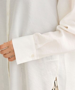 Green Parks ””とろっ””とシルキーシャツ Off White