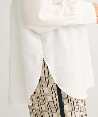 Green Parks ””とろっ””とシルキーシャツ Off White