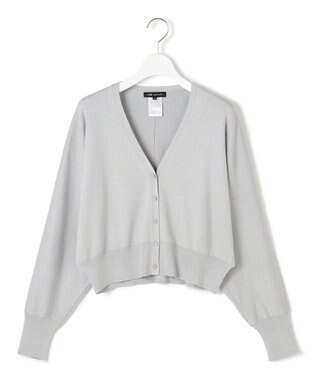 23区 S 【APPLAUDIR】コンパクト ドルマンスリーブ ラメカーディガン シルバー