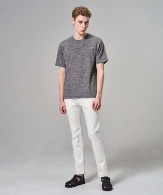 JOSEPH HOMME 【WEB・一部店舗限定】 メランジウィーブ　半袖カットソー グレー系