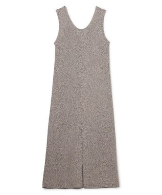 BEIGE， AGATE / Uネック メランジニットドレス Mix