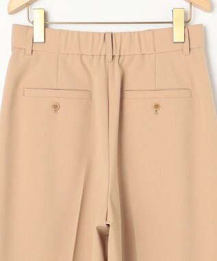 組曲 ドライタッチツイル ワイドパンツ ベージュ系