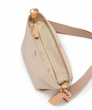 TOPKAPI 【Breath TOPKAPI】Aerial エアリアル ナイロン カラーストラップ付き ショルダーバッグ /軽量 ライトベージュ