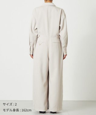 NAVE 【ReNAVE・洗える/UVカット】スパンポリエステル ジャンプスーツ ベージュ系