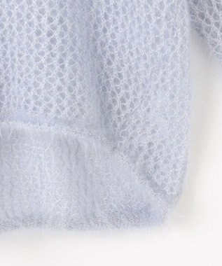 ANY レーシーネットニット ライトブルー