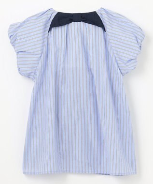 組曲 KIDS 【150-160㎝】サマーストライプ ブラウス サックスブルー系1
