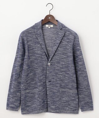 JOSEPH ABBOUD 【サスティナブル】スラブギマ カーディガン ブルー系