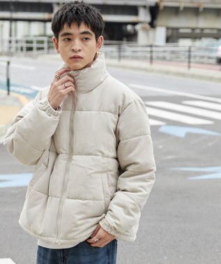  コーデュロイパデッドブルゾン