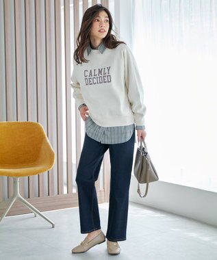 ANY 【ストレッチ】コンフォート美脚 デニムパンツ インディゴ