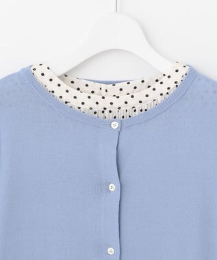 自由区 【WEB限定】ニットカーディガン×ブラウス セット アイボリー系9