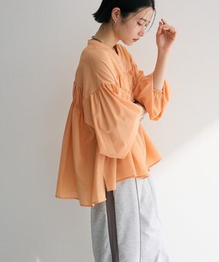 Green Parks シャーリングスキッパーシャツ Orange