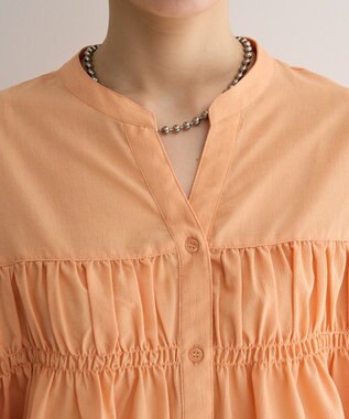 Green Parks シャーリングスキッパーシャツ Orange