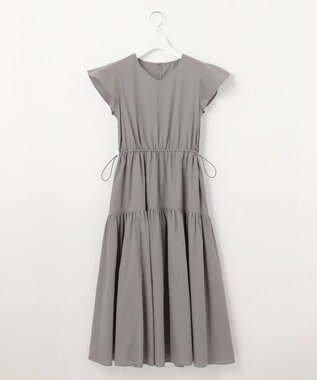 Feroux 【洗える】ドロストデザイン ワンピース グレー系