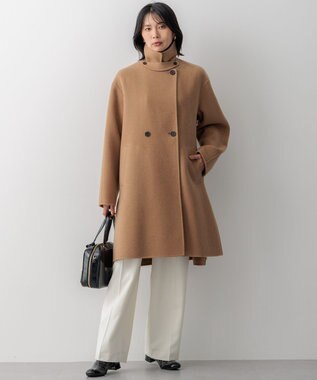 23区 L 【滝沢眞規子さん着用/Oggi掲載】MANTECOPure リバーコート キャメル系