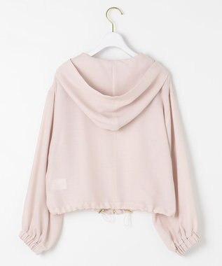 ANY SIS L 【洗える】シアー パーカー ローズグレー